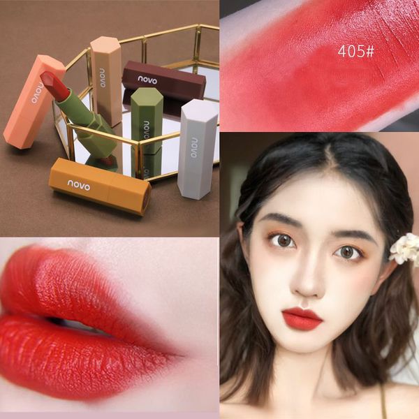 

6 color velvety makeup lipstick long-lasting matte lip gloss fashion lip stick velvet nourishing