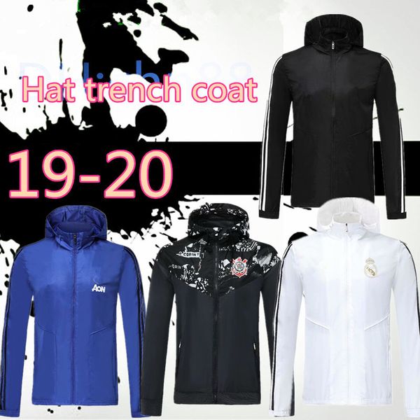 

20 21 real madrid ronaldo hats soccer windbreaker milan palmeiras sun protection clothing rome sane robben football jacket, Black;yellow
