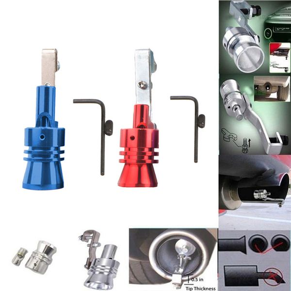 

2x turbo sound simulator whistle exhaust pipe tools oversized roar maker car auto exhaust pipe loud whistle sound maker#516g40