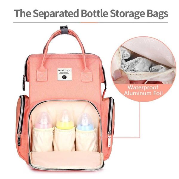 

fashion mummy bag maternity nappy bag large capacity nappy travel backpack nursing for baby care women's backpack