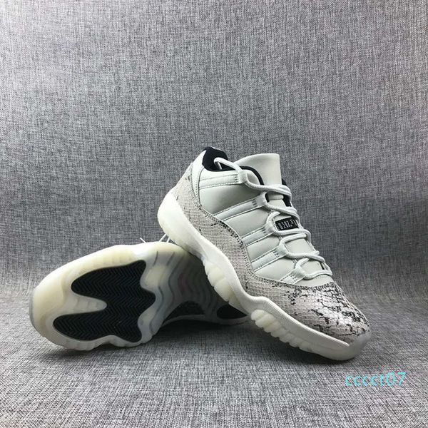 

2019 new 11 gray snakeskin white blue low men basketball shoes 11s xi sports sneakers trainers outdoor with box size 7-12 07ct