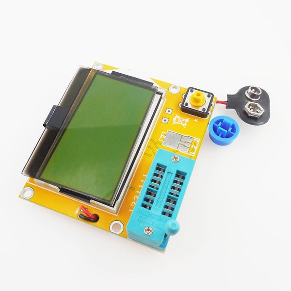 

portable hw-308 esr meter transistor tester digital 12864 lcd screen tester