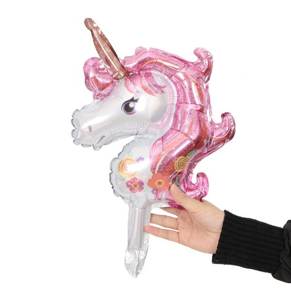 

10pcs mini rainbow unicorn foil balloons cartoon animal balloon baby shower birthday party wedding decoration globos air baloes