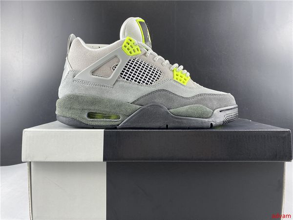

with original 2020 new 4 iv mens basketball shoes sneakers 4s neon ct5342-007 athletics sports shoes designer trainers