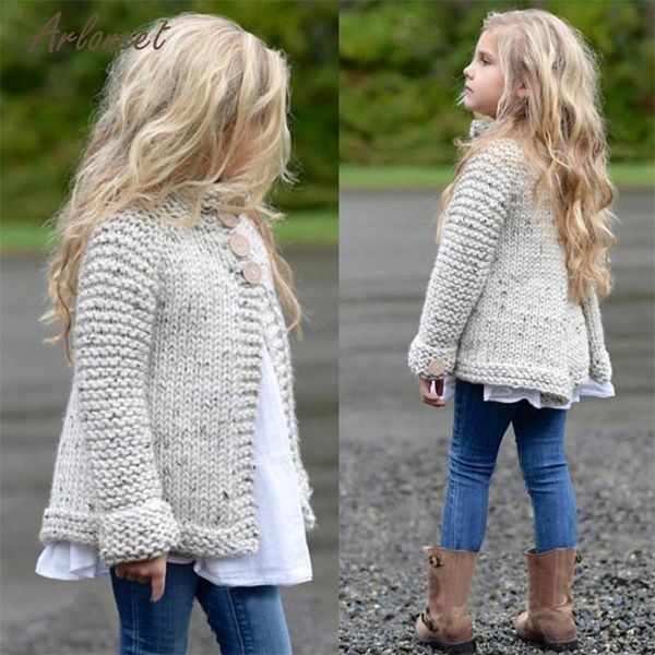 

telotuny baby sweaters toddler kids baby girls outfit clothes button knitted sweater cardigan coat 2017 drop shipped st22, Blue