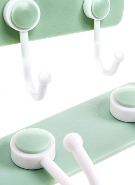 

6 hooks punch hook wall hook strong sticky household creative no trace home kitchen bathroom haging