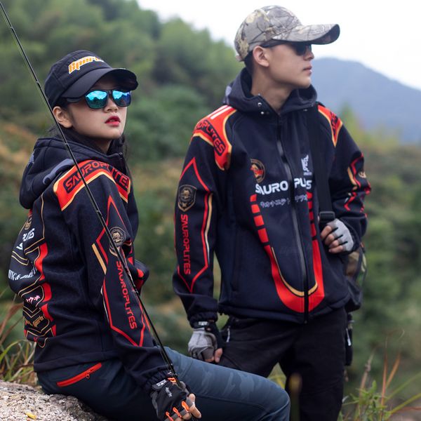 

special super waterproof fleece jacket professional couple fishing clothes winter warm hooded hiking cold windproof, Camo;black