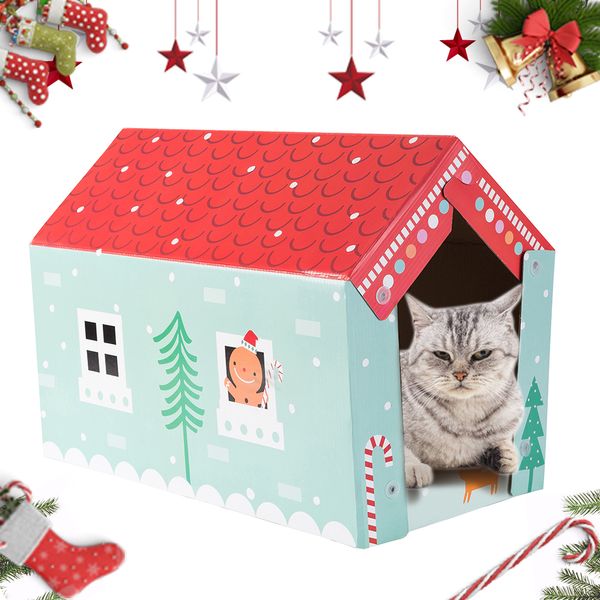 

cat царапина совета cat house гофрокартона блокнот кровать котик scratcher смешные игры игрушки
