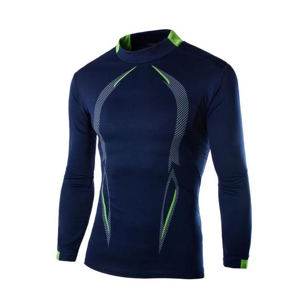 

designer tshirt casual elastic quick dry long sleeve solid color trianing tees casual mens clothing active style mens, White;black