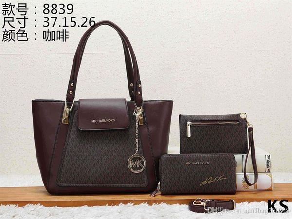 

Hot sale 2019 Brand New Handbag Fashion Leather Handbags Women Tote Shoulder Bags Lady Leather backpack Bags purse Wallet #KS8839