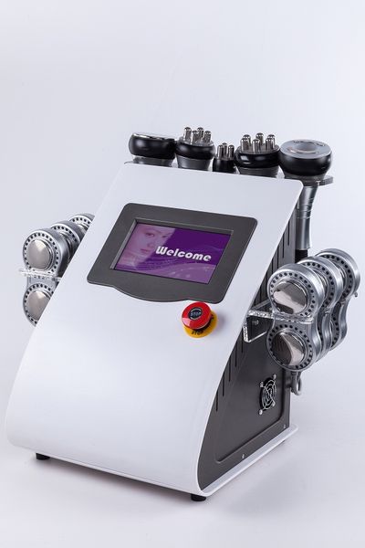 

multifunctional 6-in-1 electric micro-current pad vacuum cavitation system fat burning equipment body slimming machine