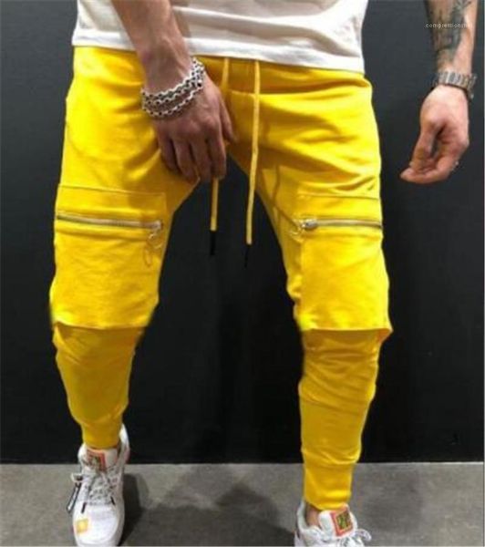 

cargo pants casual drawstring pocket capris cargo pants regular multi work trousers male fashion clothing solid color designer, Black