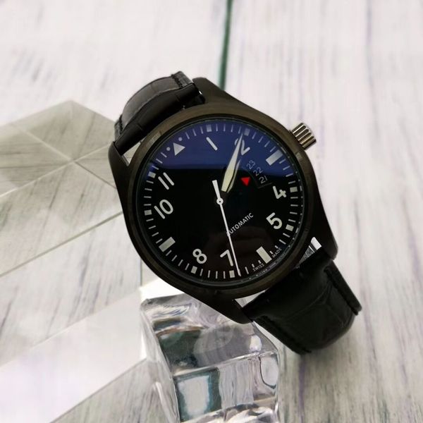 

man mens pilot classic sport watches yacht designer military mechanical series automatic president new luxury master black watch wristw jhca, Slivery;brown