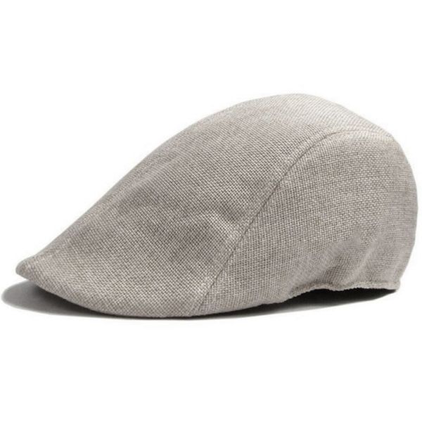 

men golf driving sun flat cabbie newsboy herringbone duckbill ivy hat cap british flax duck tongue berets, Blue;gray