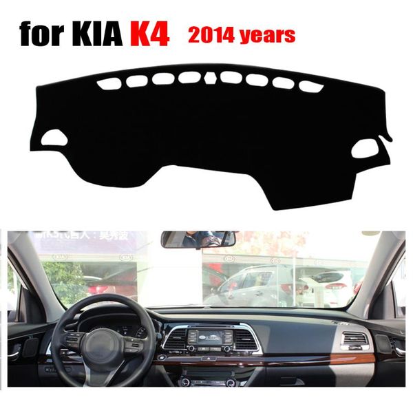 

car dashboard cover mat for kia k4 2014 years left hand drive dashmat pad dash covers auto dashboard accessories
