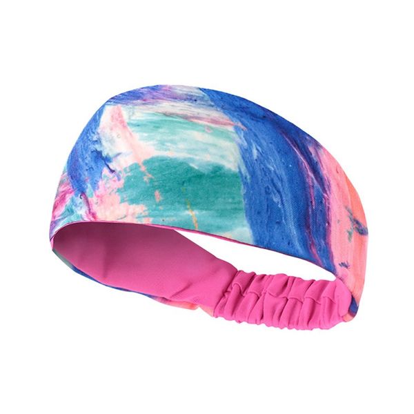 

yoga fitness headband breathable sweat absorbent sweatband hair band head wrap fitness gym sportswear women accessories, Yellow;black