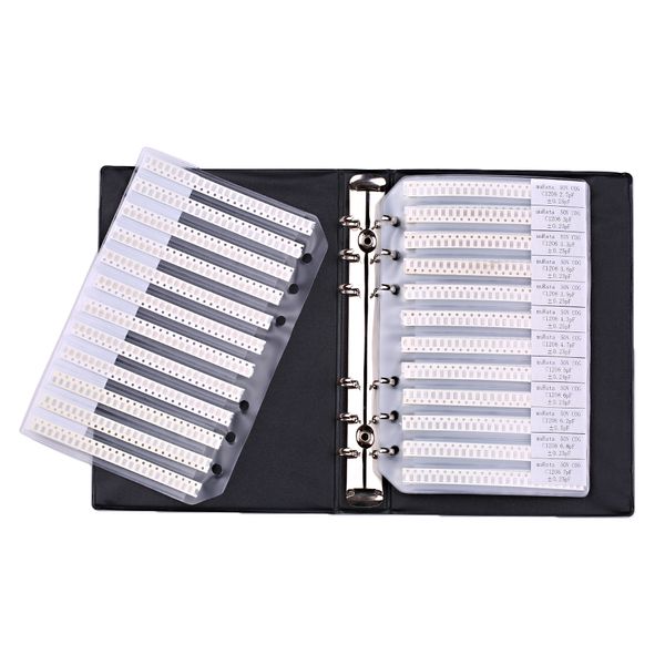 

optional sample book 0201 0402 0603 0805 1206 resistor kit smd smt chip resistor capacitor sample book assorted kit