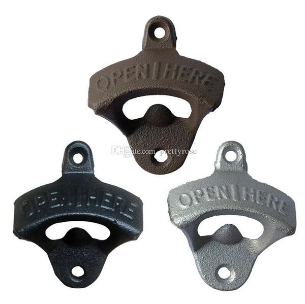 

vintage antique style bar pub beer soda bottle opener wall mount kitchen gadgets dining & bar beer opener open here 3 colors