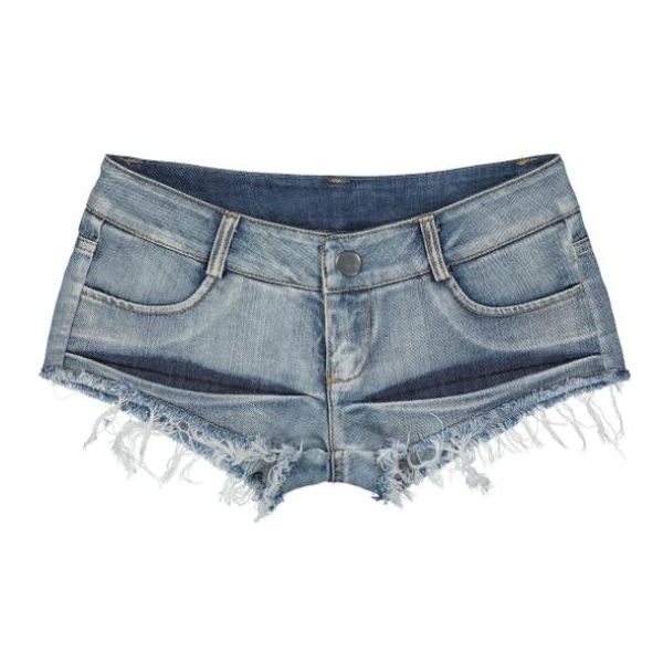 

2019 summer low waist shorts fashion slim-fit nightclub jeans frayed raw hem ripped female mini denim shorts new d71, White;black