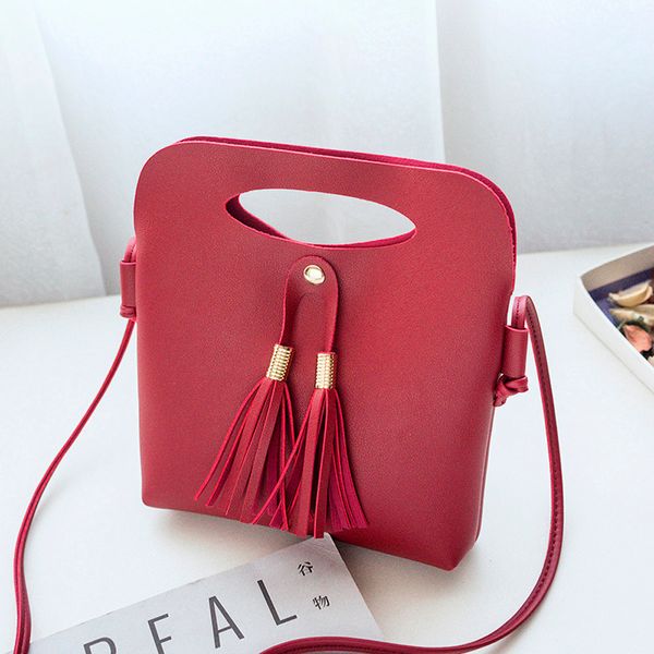 

fashion women fringed shoulder bag messenger bag handbag bucket coin sweet and simple styley#30