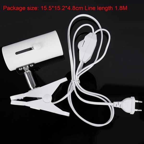 

hlzs-nw-02 reptiles light with clamp ceramic heat emitter support infrared lamp bulb (eu plug