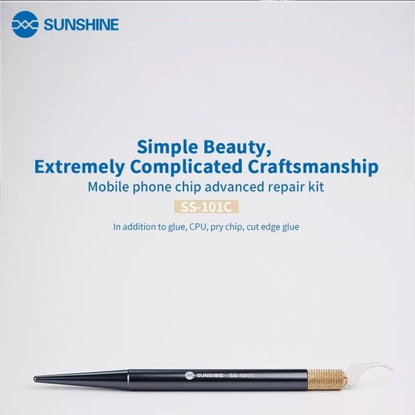 

sunshine aluminum alloy handle with scraper sickle blade for a8 a9 a10 cpu wifi hard disk ic layering and integrated disassembly