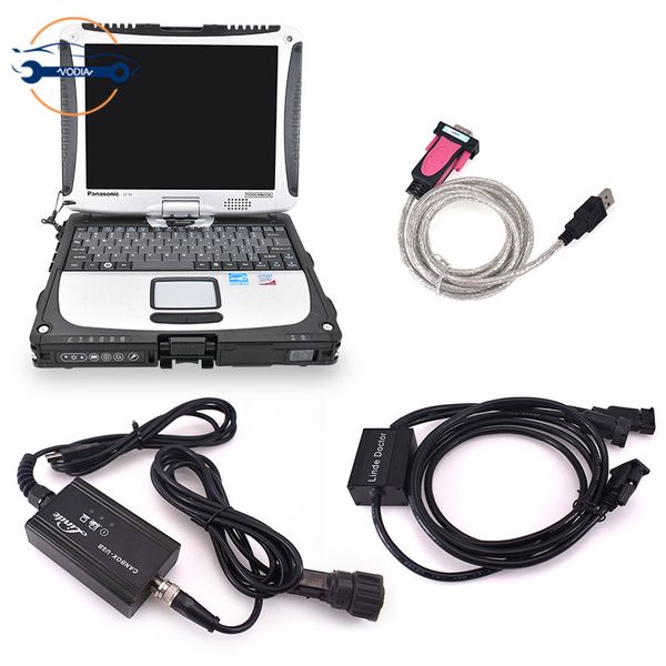 

forklift truck diagnostic tool for linde canbox with linde pathfinder software +cf19 laptop