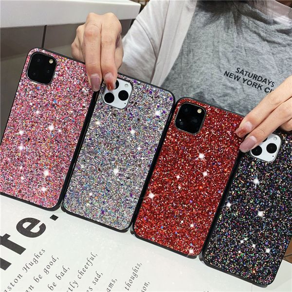 

для iphone случая престижное конструктора женщин glitter моды обложка телефон для iphone 11 pro max xs xr 8 7 plus