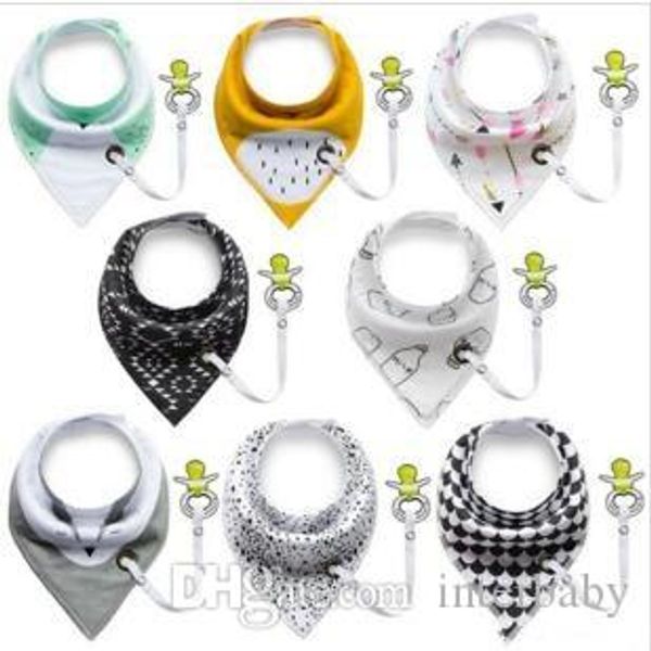 

infant bibs baby ins burp cloth cartoon saliva towels kids cotton printed fashion head scarf feeding triangle slobber bibs pinafore tlyp215