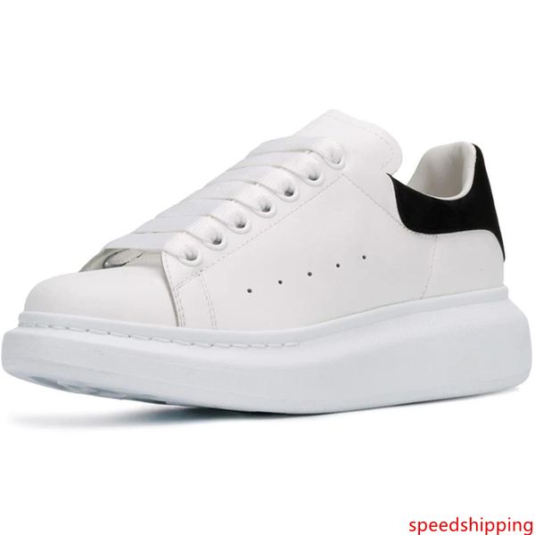 

new 3m reflective designer shoes fashion luxury women shoes men's leather lace up platform sole sneakers white black casual shoes