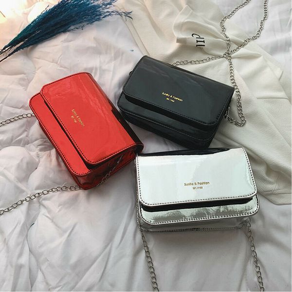 

new women solid color bag leather handbags tote chain shoulder pack bag small crossbody bags for ladies messenger bags fashion