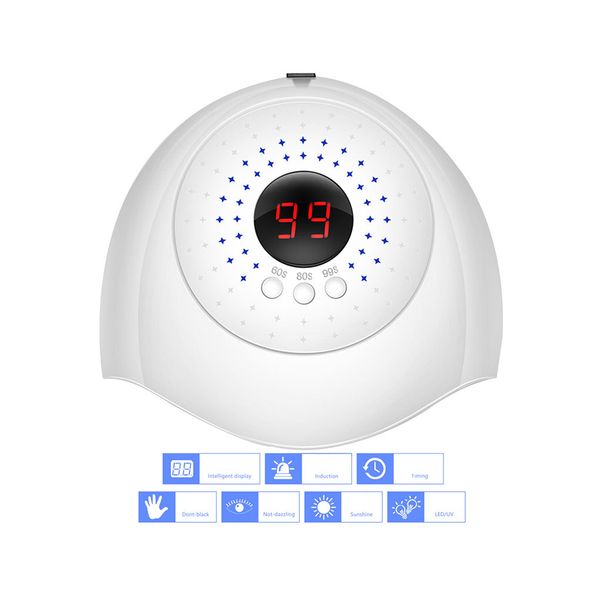 

hengfang36w nail dryer all gels usb charging lamps manicure led display quick drying nail polish light
