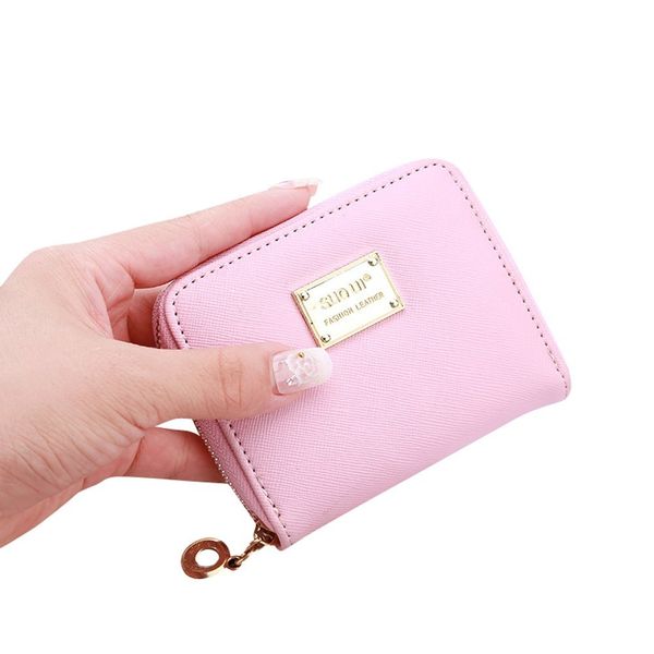 

pu leather small wallet women mini women wallets purses female short coin zipper purse credit card holder #wl, Red;black