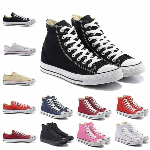 

new hight star classic luxury designer shoes low high mens casual shoes women trainers slam jam black white sports sneakers