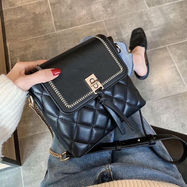 

популярные в этом году сумки нью-2020 чистый красный мода ромб цепи сумка женская дикий инс плечо