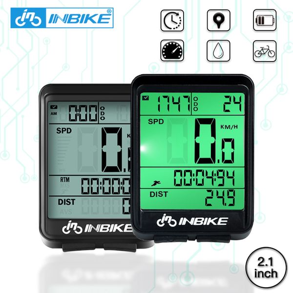

inbike waterproof bicycle computer wireless and wired mtb led digital rate bike cycling odometer satch speedometer watch