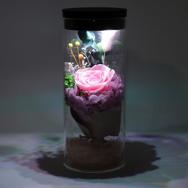 

день святого валентина подарок eternal flower gift light touch night light рождество свежие розы сохранились цветы
