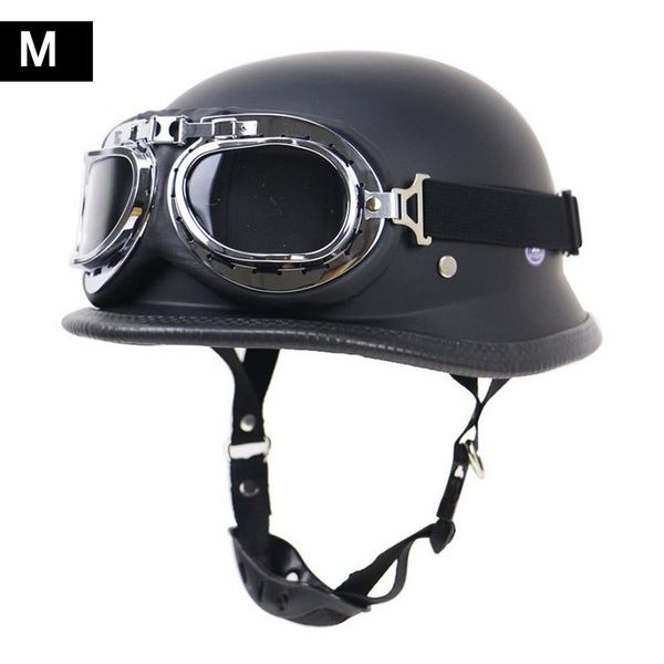 

motorcycle helmets german helmet locomotive retro outdoor riding half with glasses