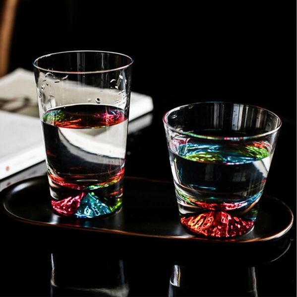 

cartoon tripe cup other drinkware colorful snow mountain glass creative fuji tea juice wine domestic water cups