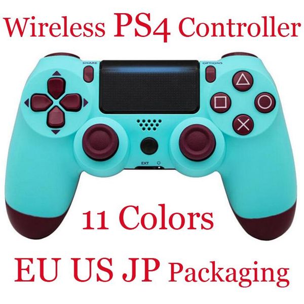 

1шт eu jp сша беспроводной пакет bluetooth ps4 контроллер для vibration joystick геймпад game controller для sony play station с розничной к
