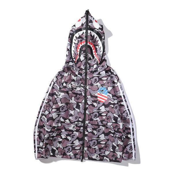 

bape mens designer jacket fashion men women designer camouflage print hoodies jacket bape mens casual outerwear m-2xl, Black