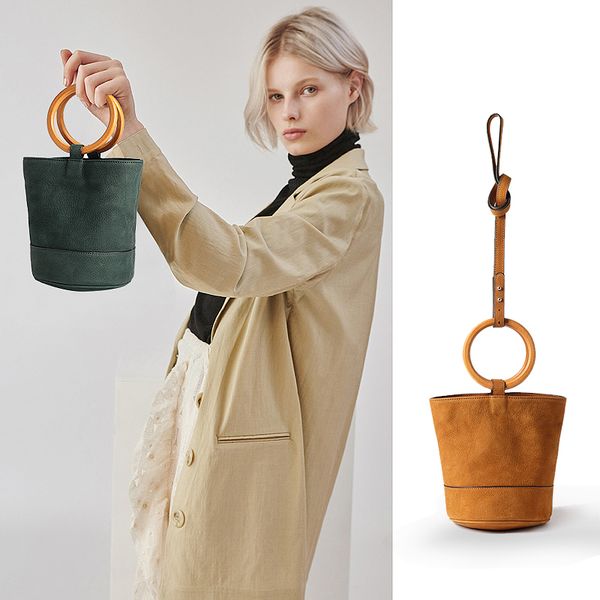 

Staud tote bag bon ai bag female fa hion genuine leather moreau bag for women bucket bag handbag de igner crub daily ac brand new