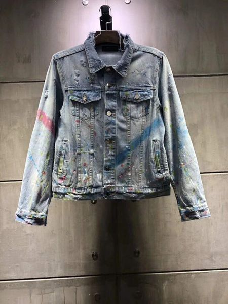 

2018ss mens denim куртка outerwea new denim top куртка локомотивных tide brand джинсовая men denim ветровки бесплатная доставка размер: s-xl, Black;brown