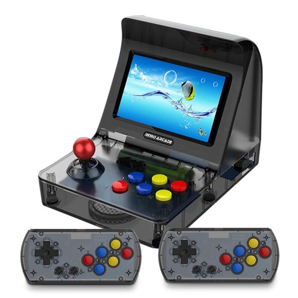 Retro Arcade tragbare Handheld-Spielekonsole 16 GB 4,3 Zoll 64 Bit kann 3000 Spiele speichern Familienspielmaschine A8 Gamepad-Steuerung AV-Ausgang