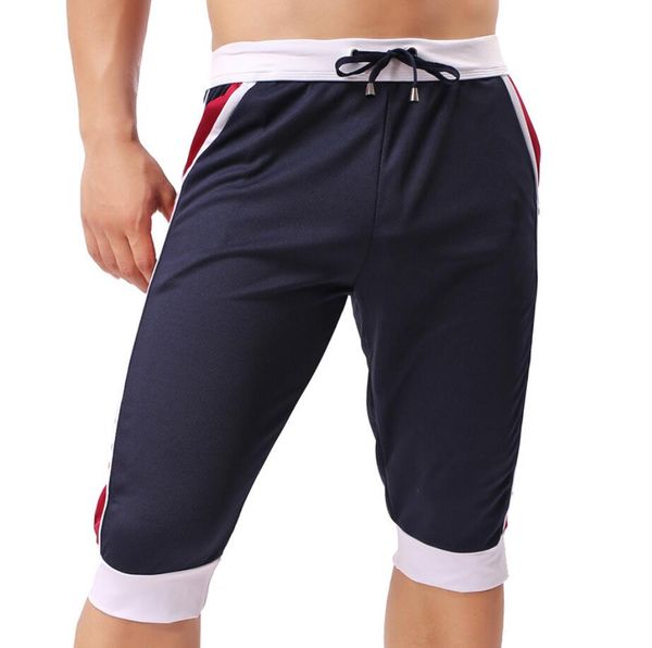 Pantaloncini da uomo neri boxer da spiaggia in cotone abbigliamento sportivo sexy baseball surf capri designer pantaloncini da corsa 2015 nuovi bauli da palestra gay