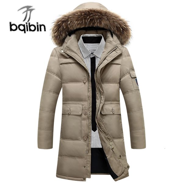 

winter jacket men 2019 new men's down jacket hooded duck down winter overcoat plus size outwear men coat, Black