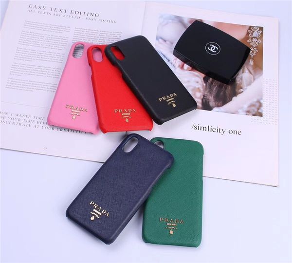 

luxury designer phone case for iphone xs max case branding for iphone x cover leather for iphone x xs max xr 8/7 plus protective mobile case