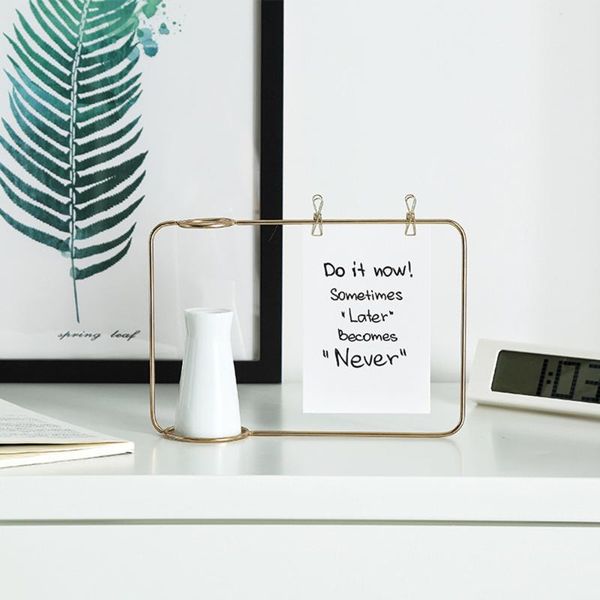 

1шт фарфор + металл цветок стеллаж плантатор завод iron art vase кадров стол цветочный горшок бонсай главная украшения рабочего