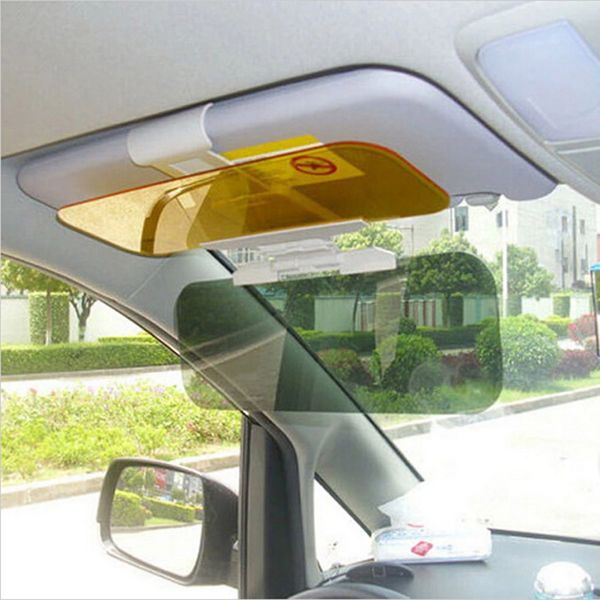 

car sunshade day night sun visor mirror anti-dazzle clip-on driving vehicle shield selling