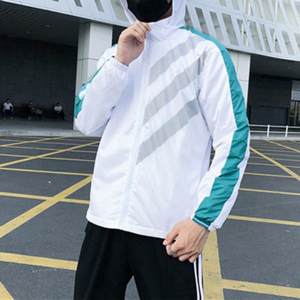 

19 sport brand designer jackets hoodie mens womens active windbreaker zipper running jacket simple style windbreakers b100295v, Black;brown
